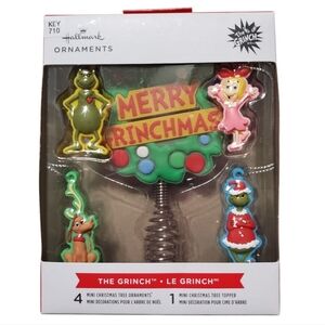 Mini Dr. Seuss's How the Grinch Stole Christmas! Hallmark Tree Topper & Ornament
